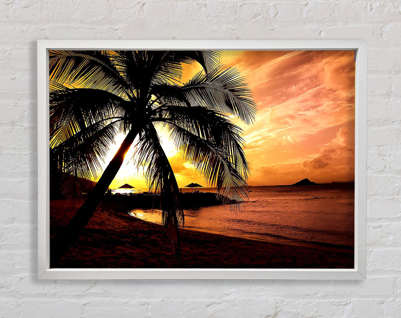 Beach Colours In Twilight Framed Wall Art