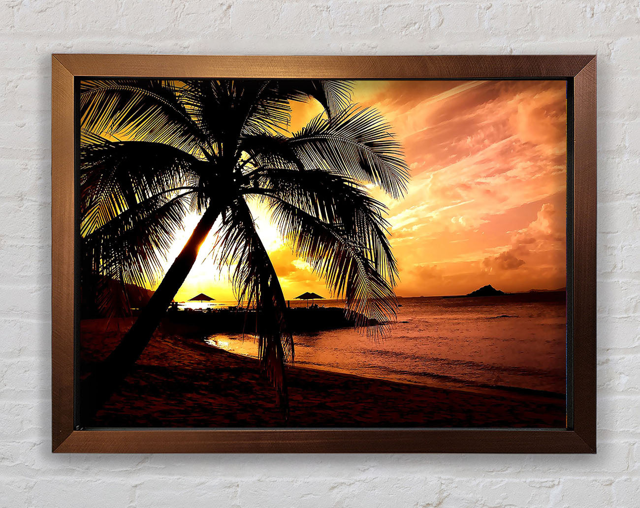 Beach Colours In Twilight Framed Wall Art