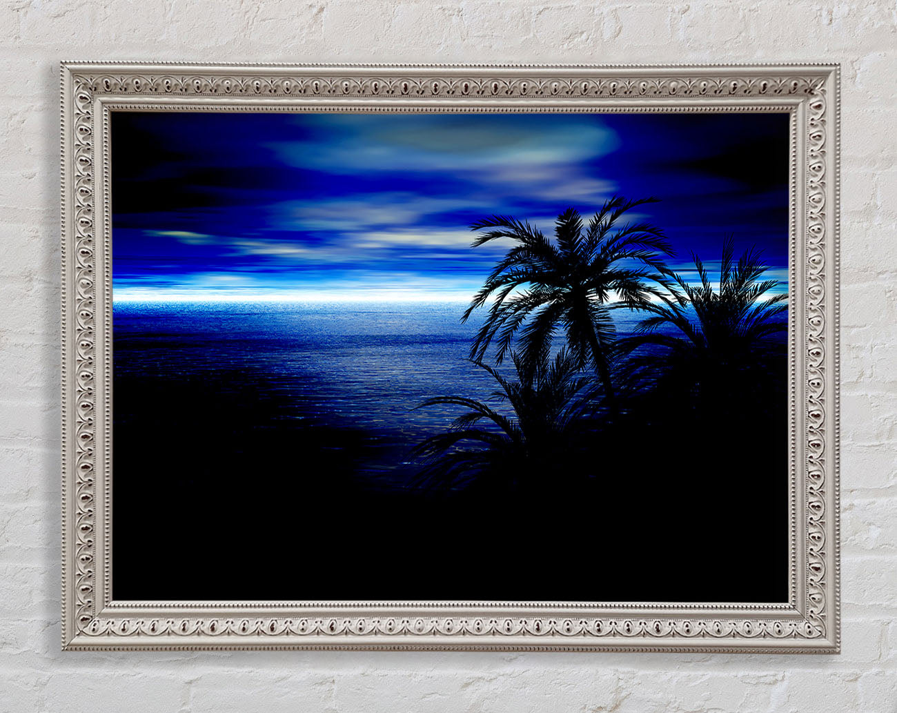 Blue Horizon Nights Framed Wall Art
