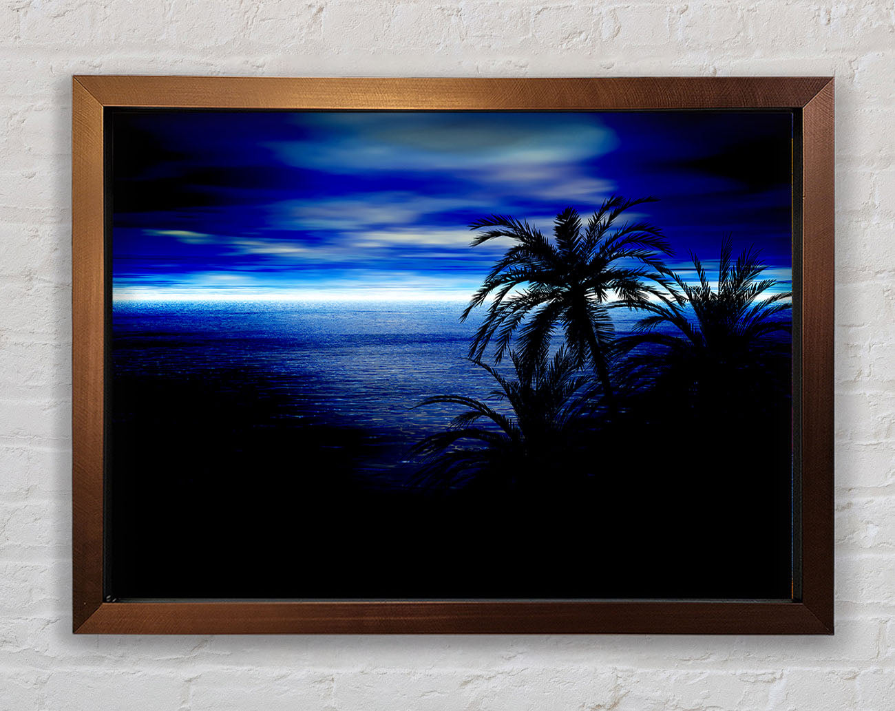 Blue Horizon Nights Framed Wall Art