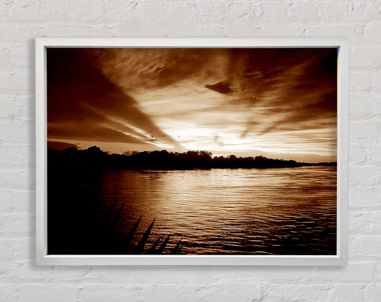 Coco Mountain Lake Framed Wall Art