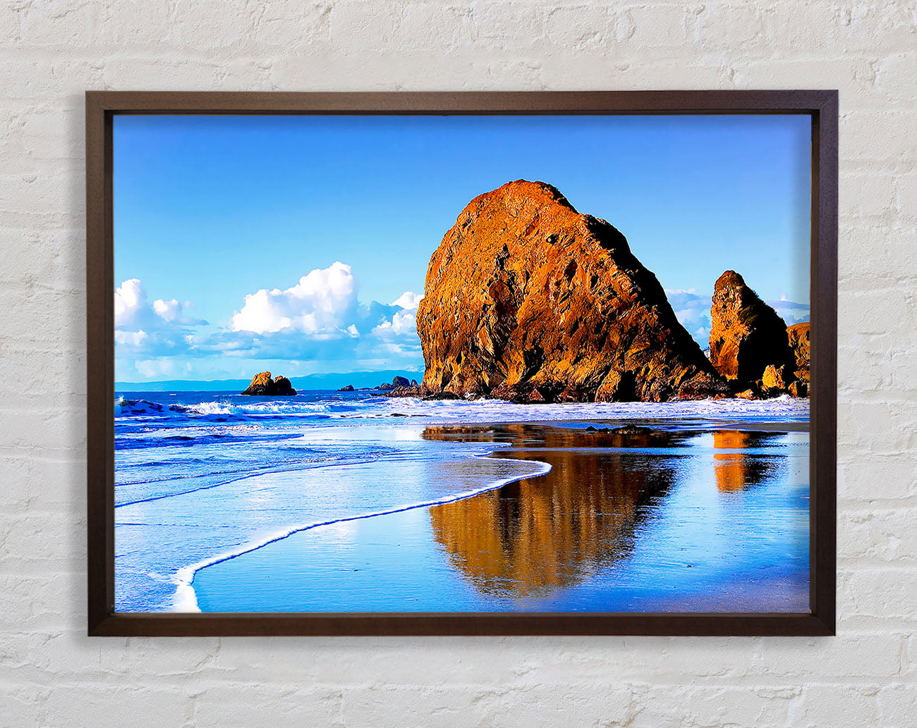 Beach Rocks Framed Wall Art