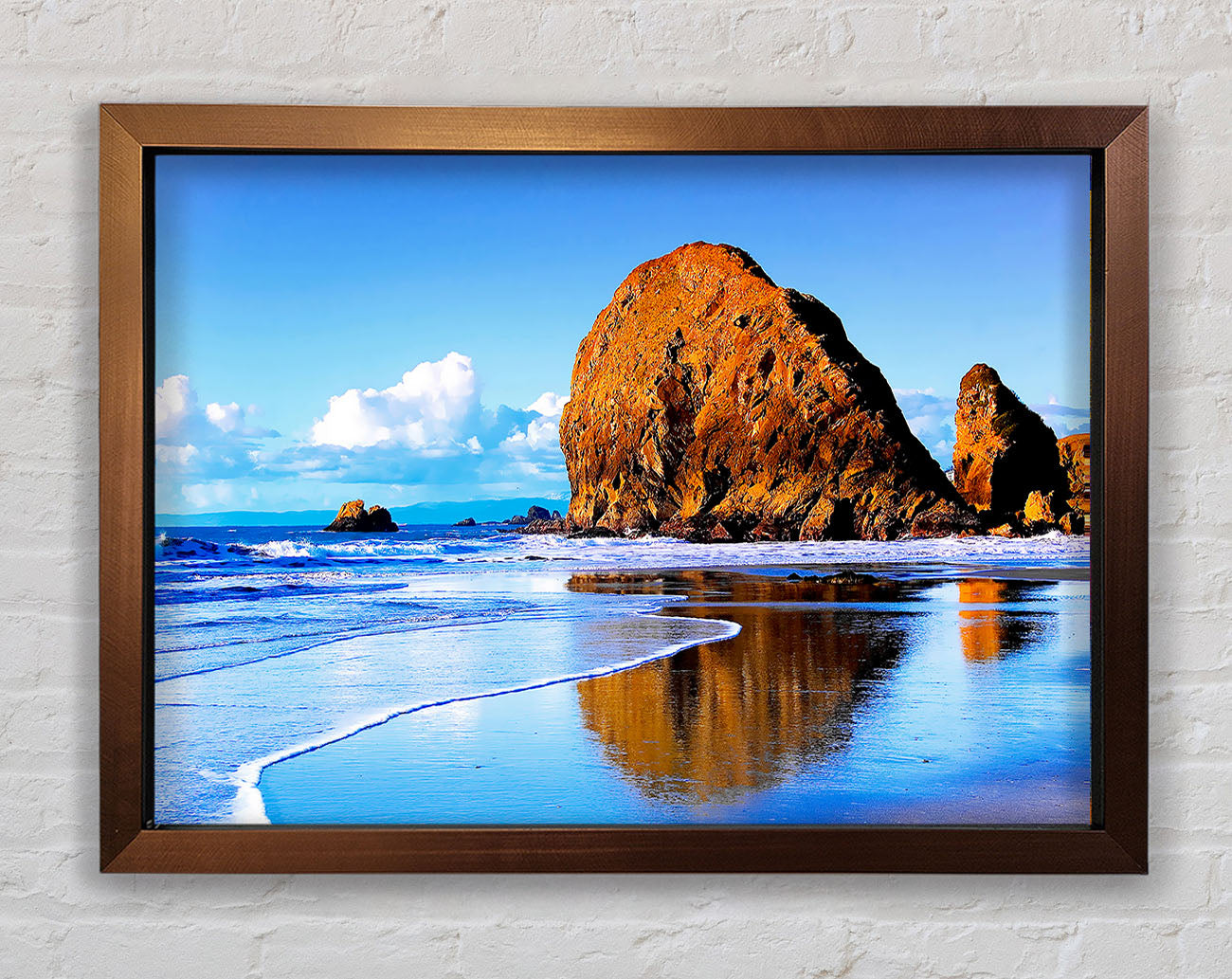 Beach Rocks Framed Wall Art