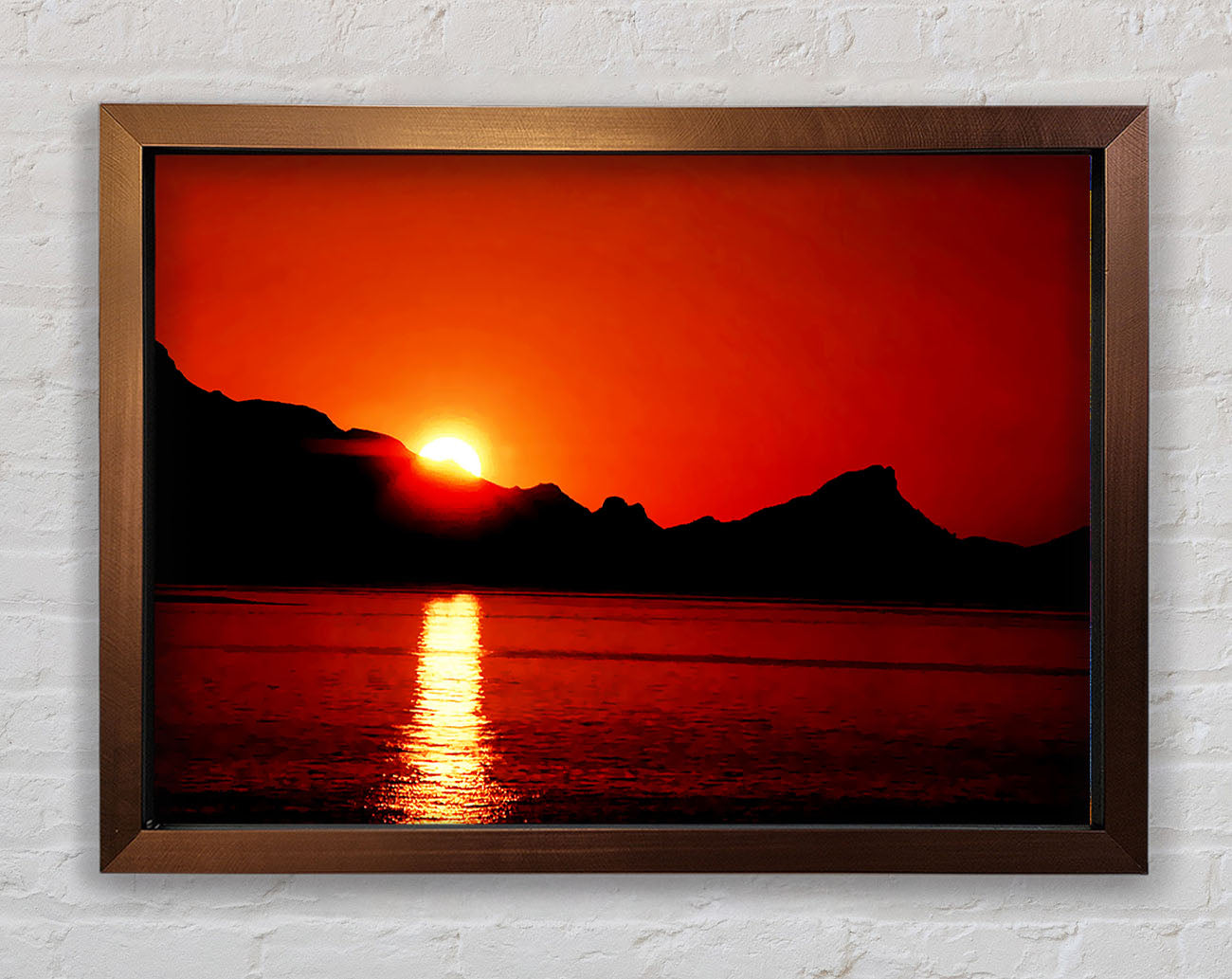 Coastal Sundown Framed Wall Art
