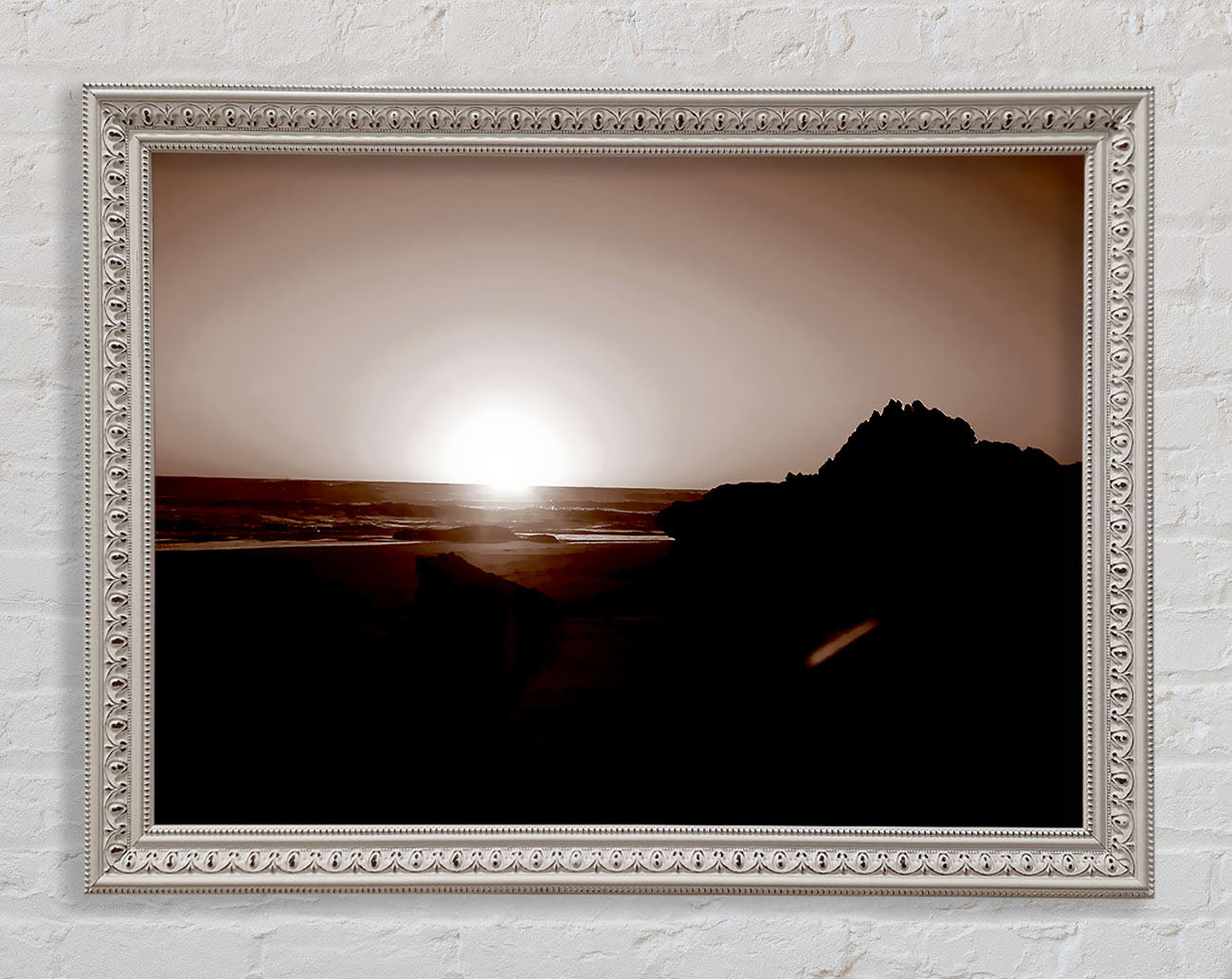 Chocolate Sunrays Framed Wall Art