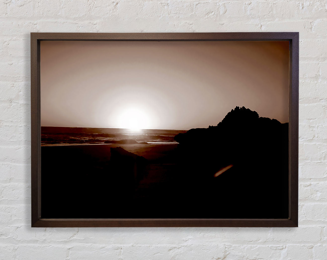 Chocolate Sunrays Framed Wall Art