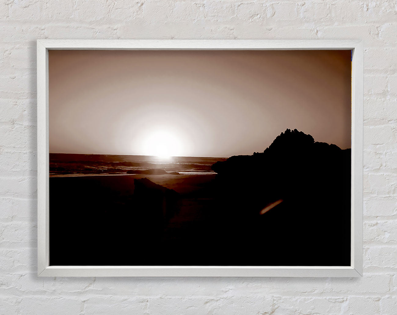 Chocolate Sunrays Framed Wall Art