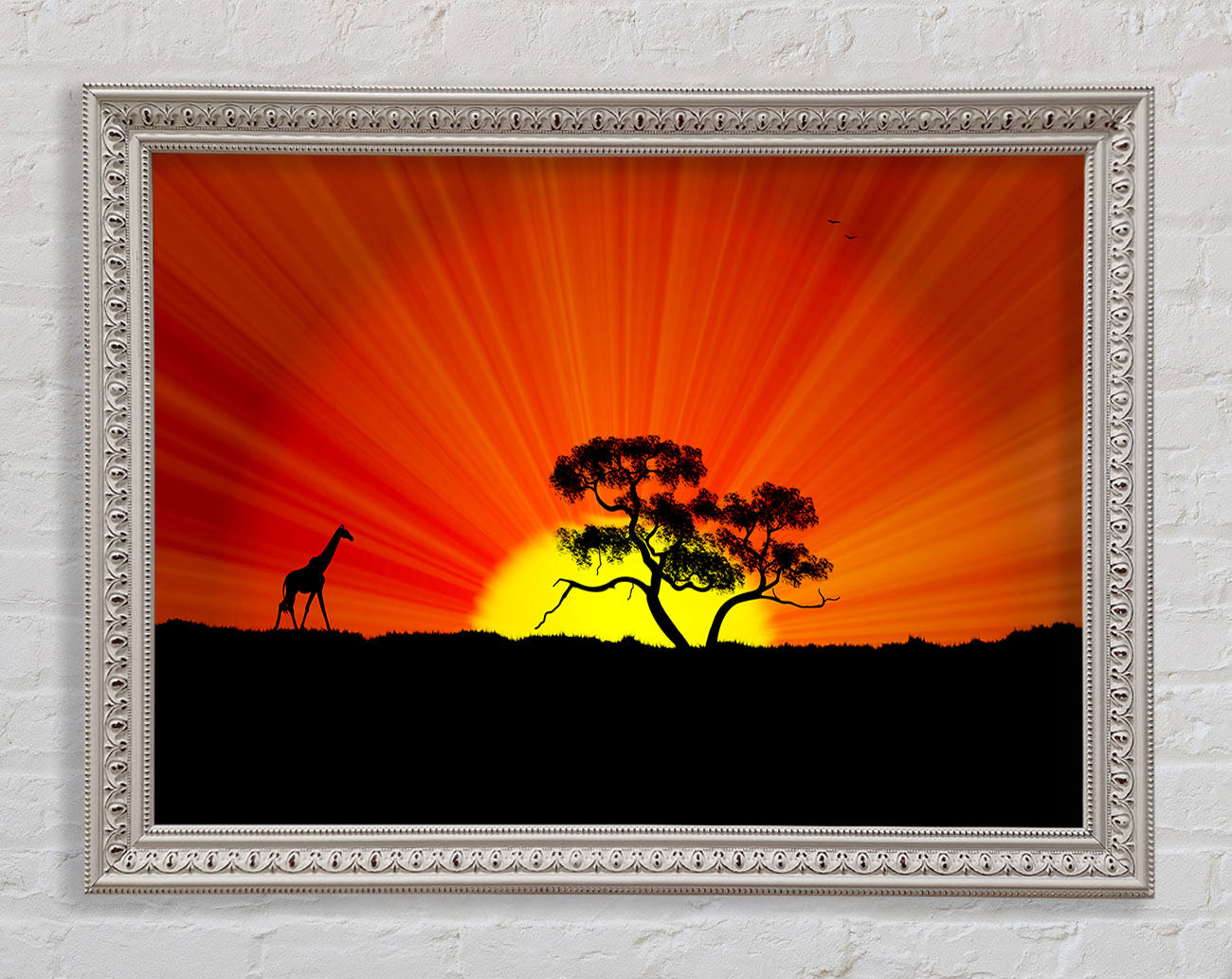 African Sunblaze Framed Wall Art