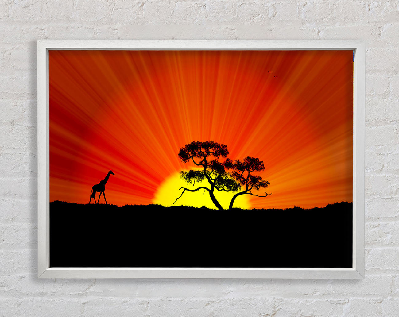 African Sunblaze Framed Wall Art