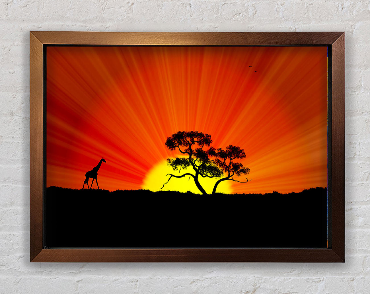 African Sunblaze Framed Wall Art