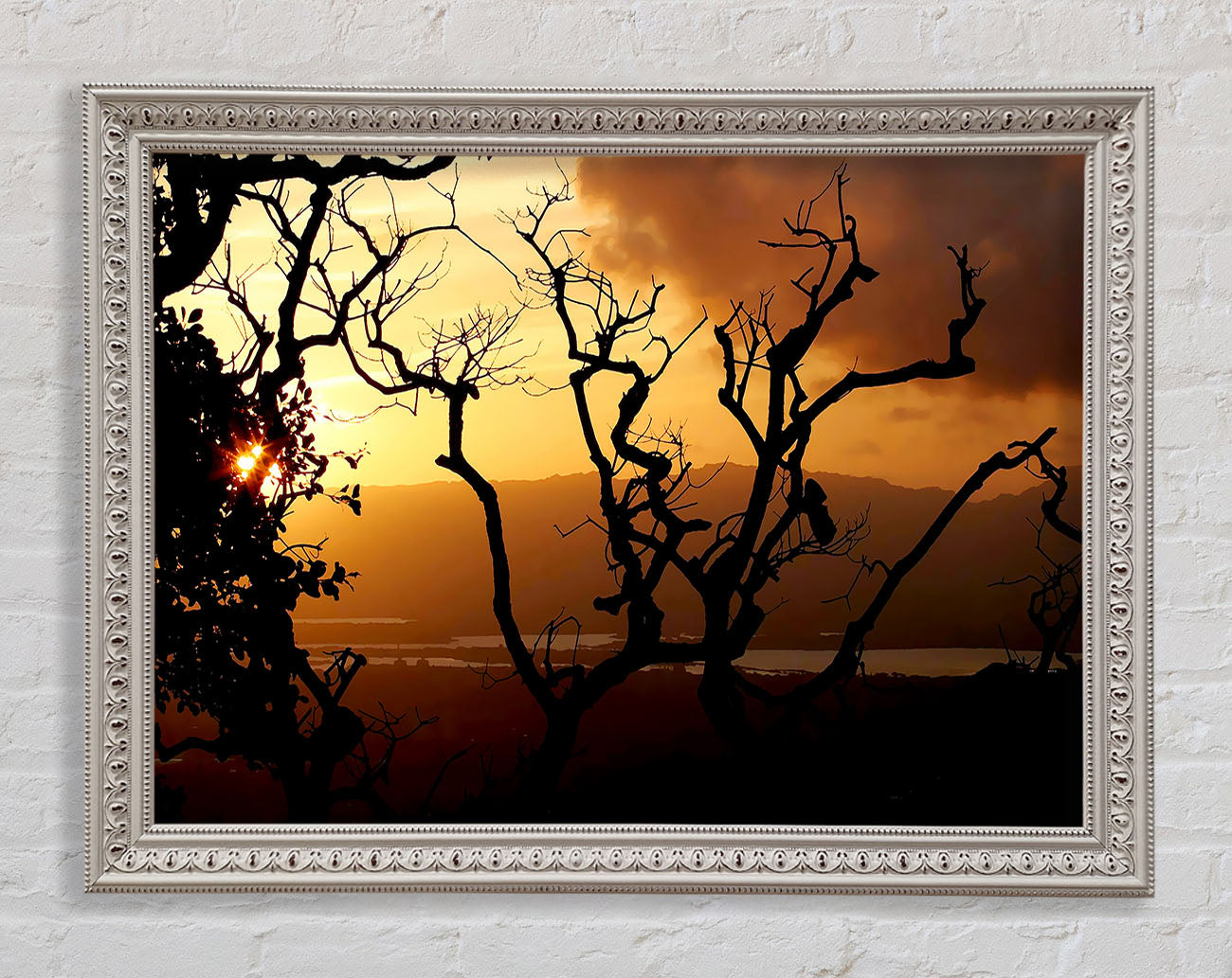 Caramel Tree Morning Framed Wall Art