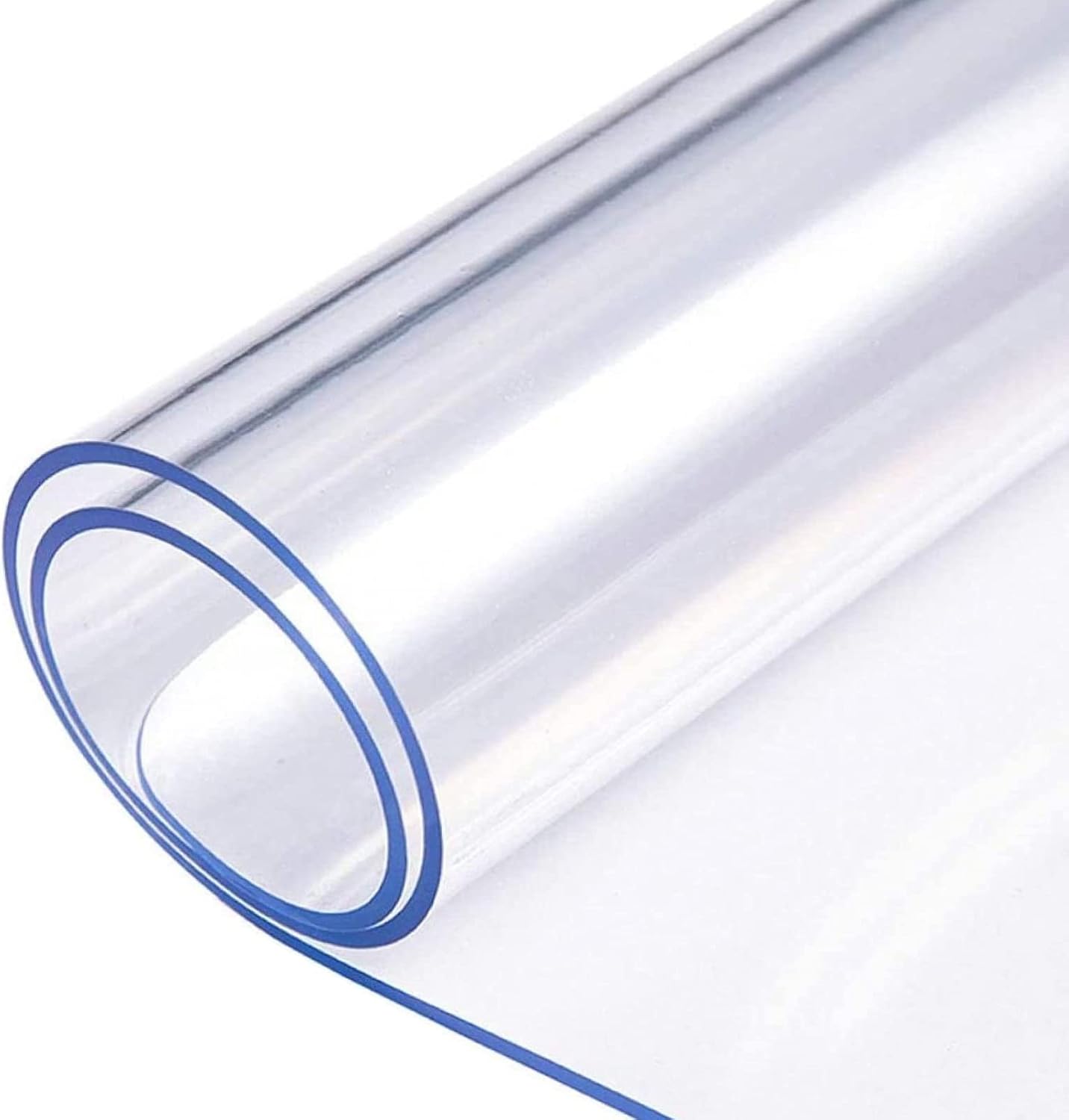 Clear PVC Table Cover Protector 100x200cm Waterproof 2mm Thick Easy Cut Nisorpa