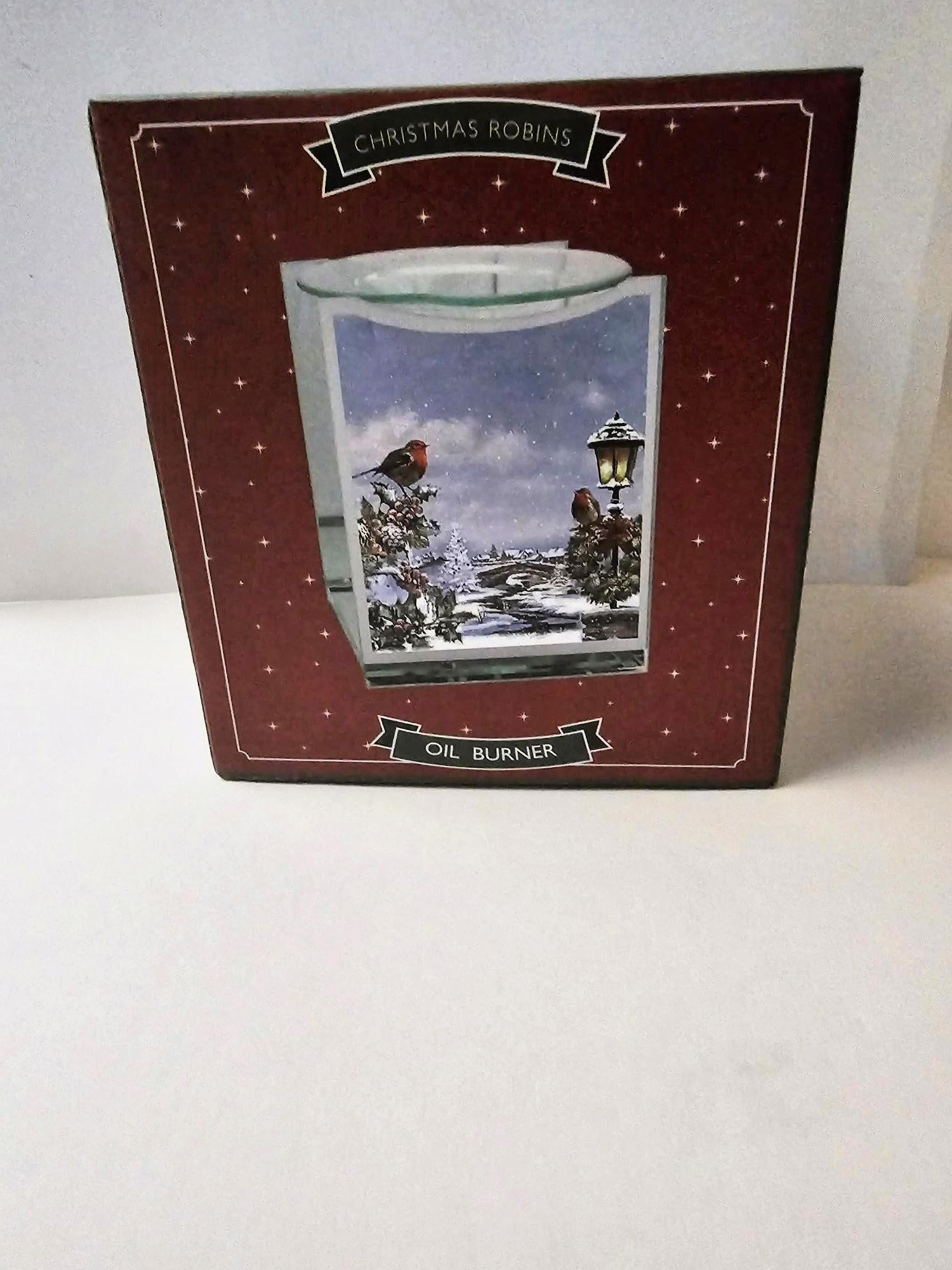 christmas robins oil burner merry christmas leonardo collection