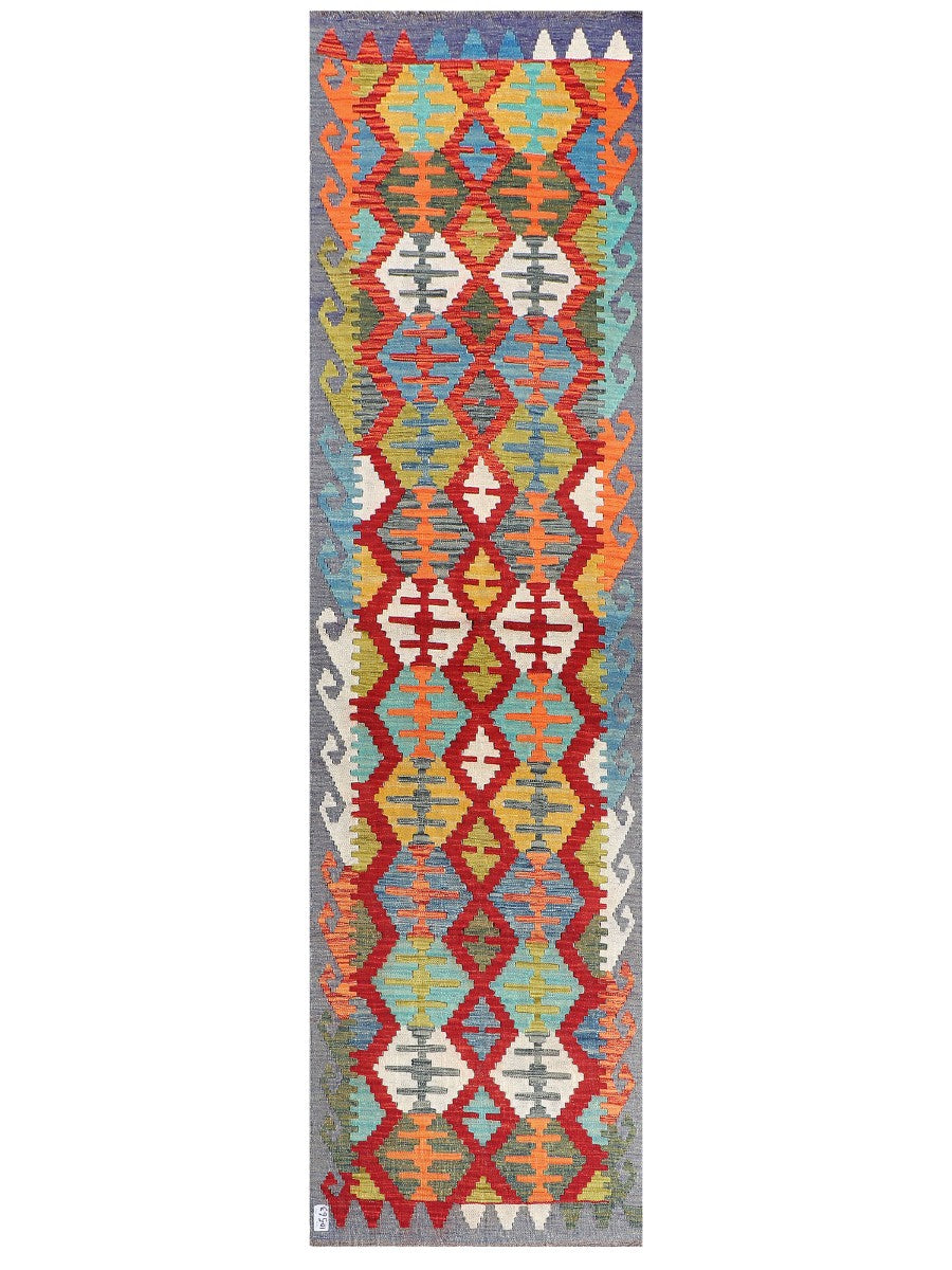 Maimana Kilim Runner - 287 x 79 cm