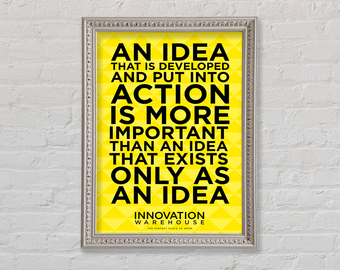 An Idea Put Into Action Framed Wall Art