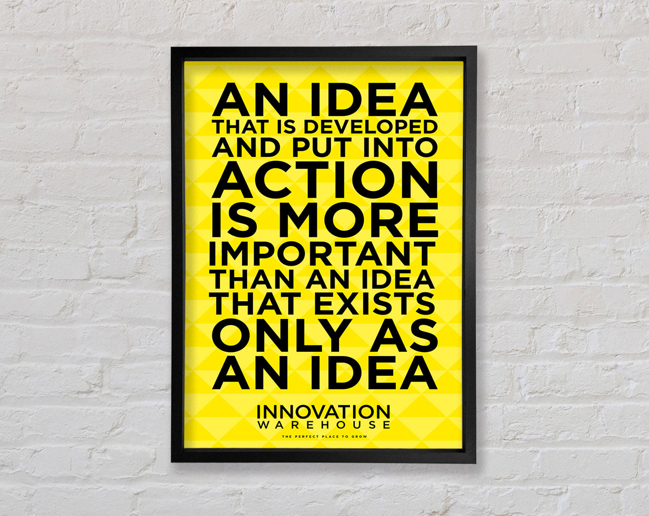 An Idea Put Into Action Framed Wall Art