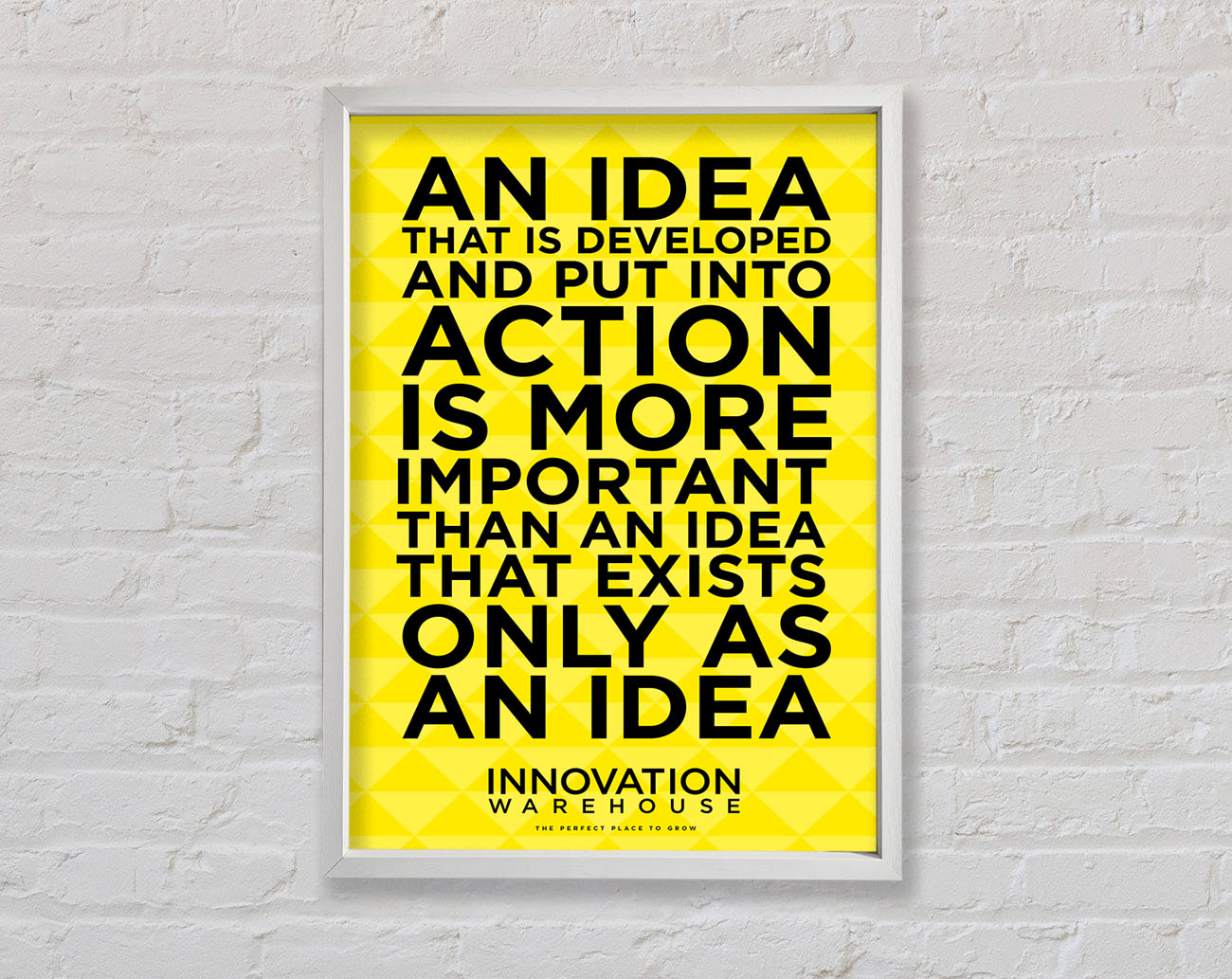 An Idea Put Into Action Framed Wall Art