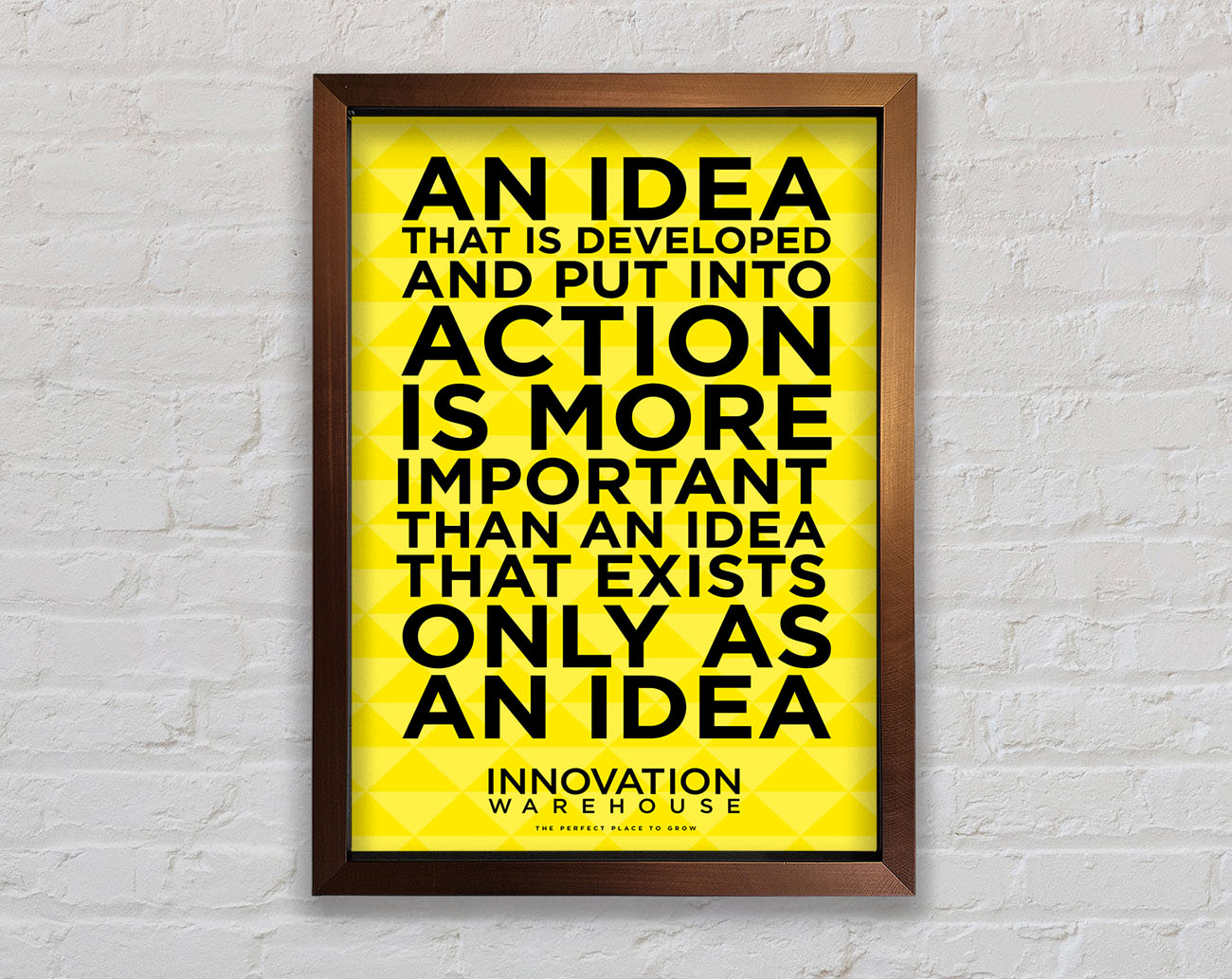 An Idea Put Into Action Framed Wall Art