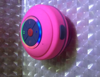 Waterproof Bluetooth Speaker - Portable Mini LED Shower Speaker with Suction Cup | 5-Hour Playtime