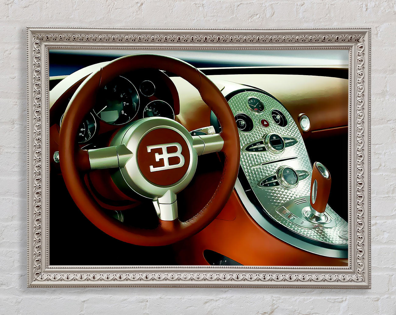 Bugatti Veyron Interior Framed Wall Art