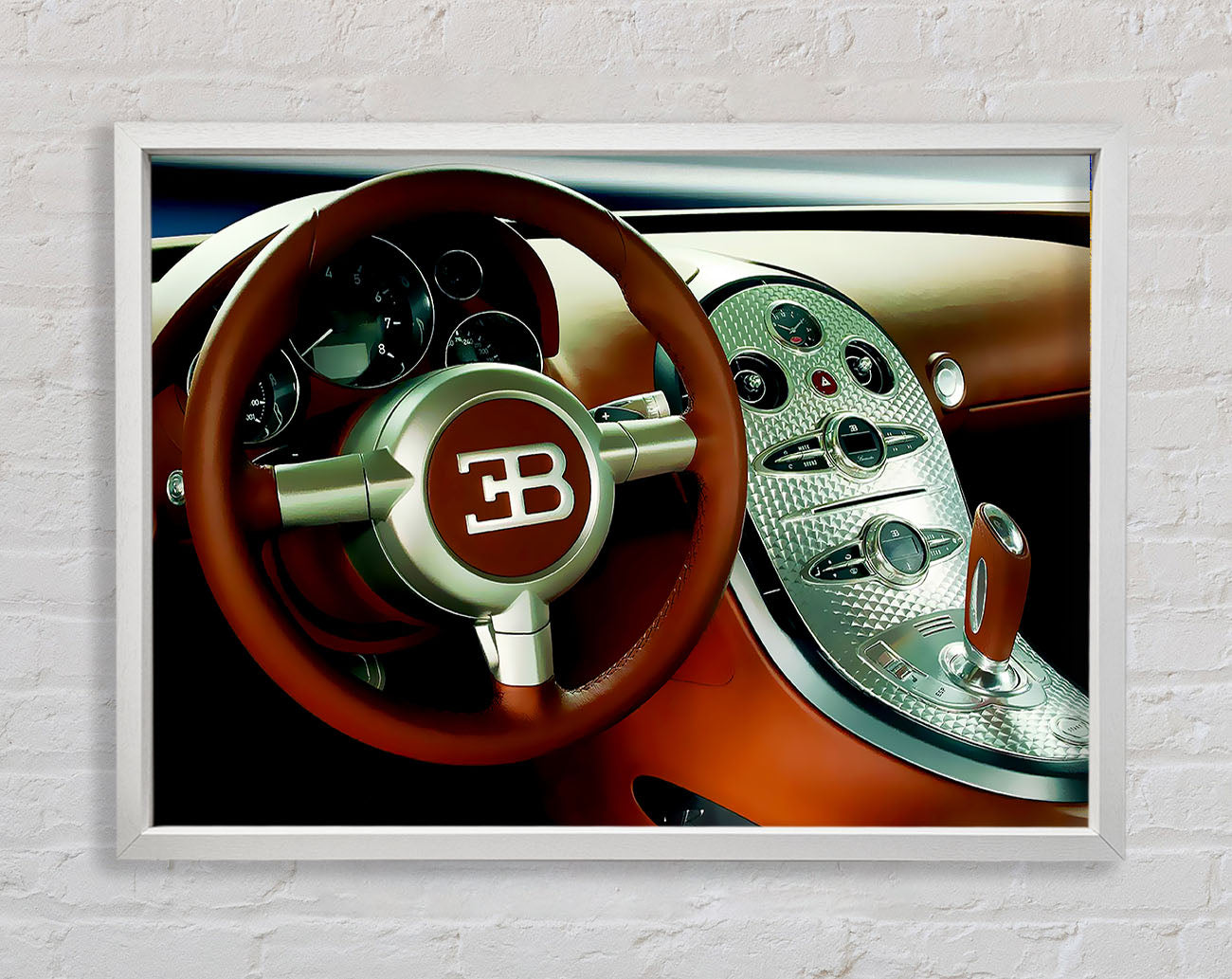 Bugatti Veyron Interior Framed Wall Art
