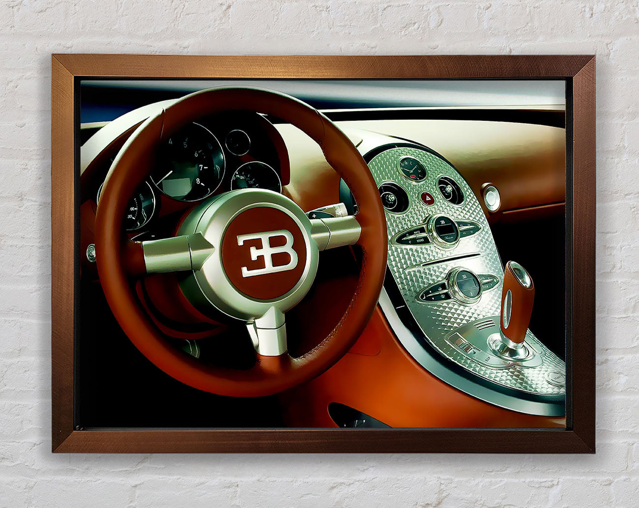 Bugatti Veyron Interior Framed Wall Art
