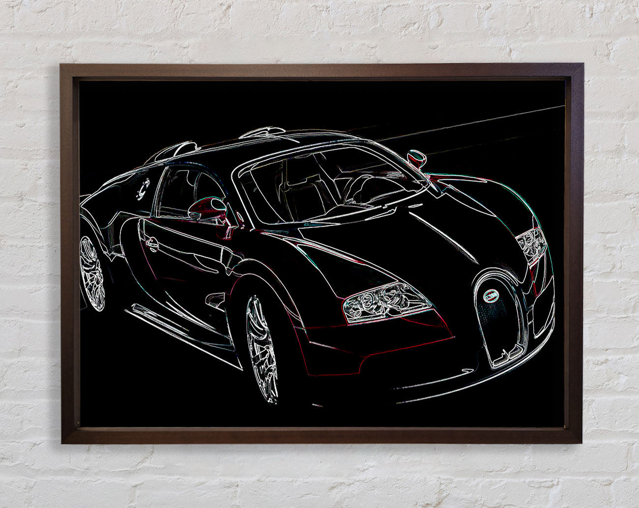 Bugatti Veyron Front Framed Wall Art