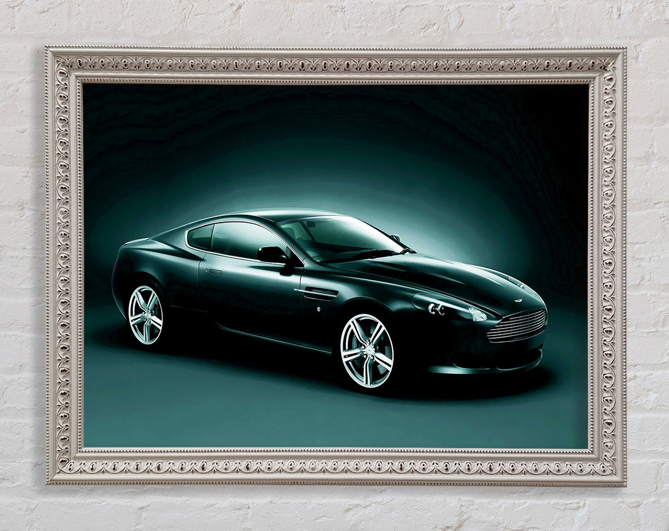 Aston Martin Vantage Side Profile Framed Wall Art