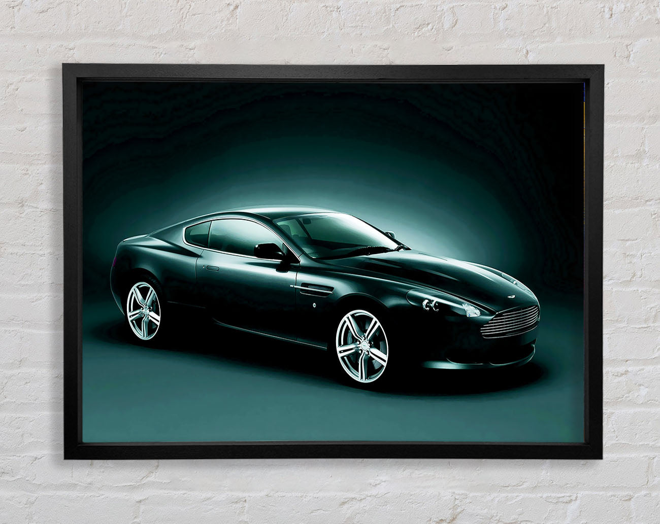 Aston Martin Vantage Side Profile Framed Wall Art