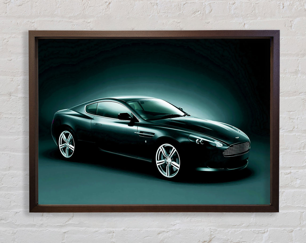 Aston Martin Vantage Side Profile Framed Wall Art