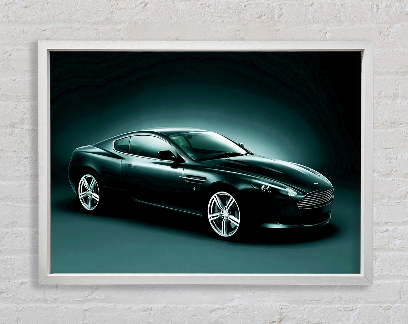 Aston Martin Vantage Side Profile Framed Wall Art