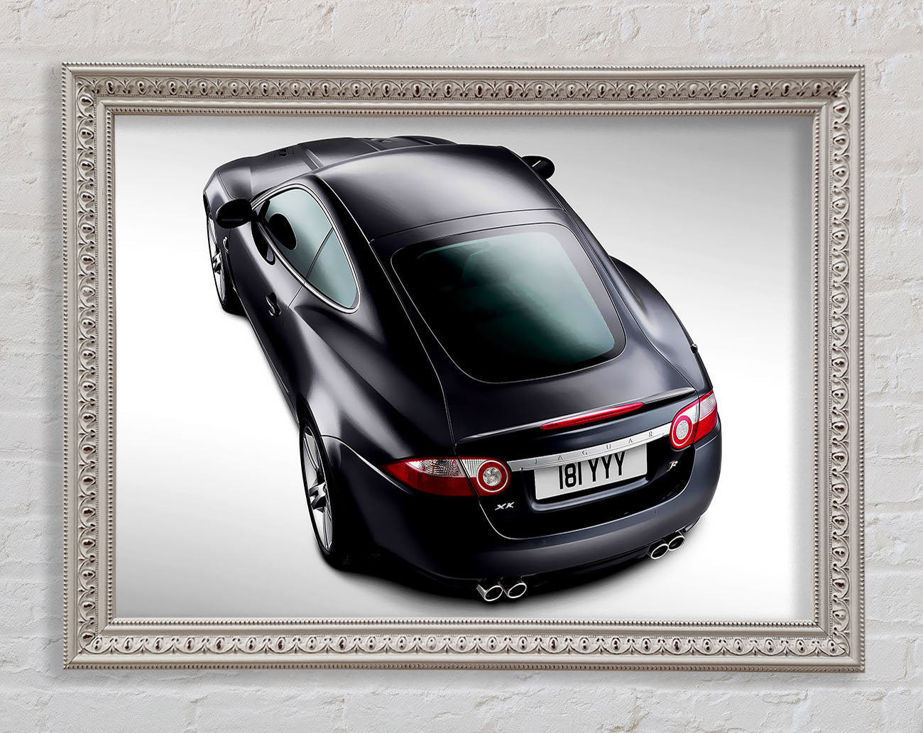 Jaguar Rear View Framed Wall Art