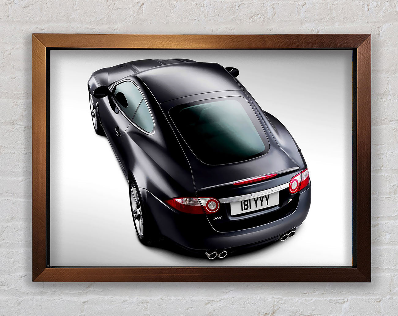 Jaguar Rear View Framed Wall Art