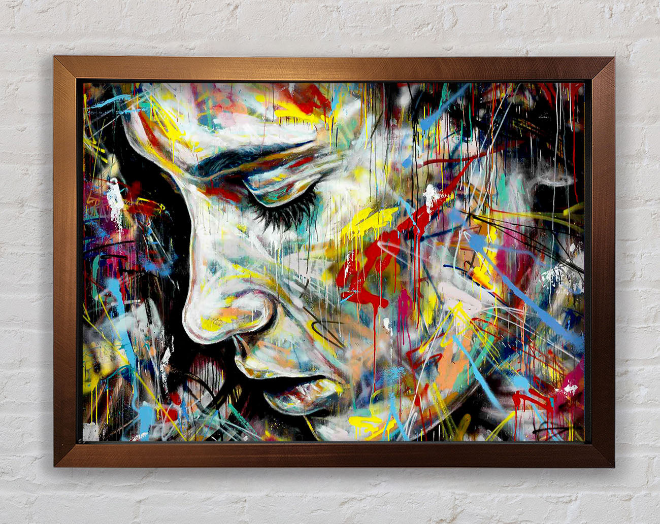 Colourful Woman Framed Wall Art