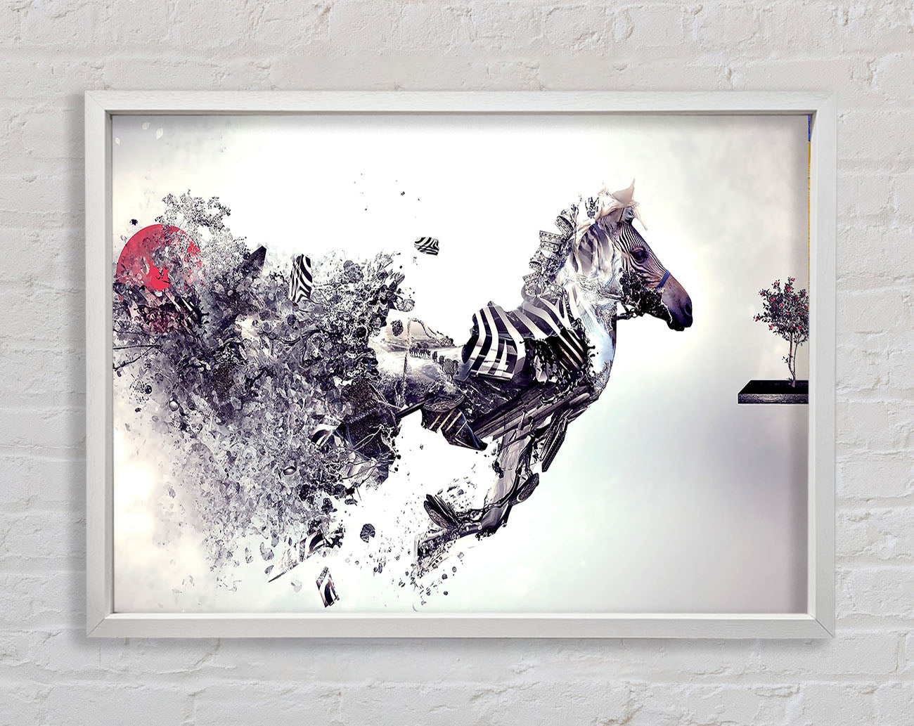 Abstract Zebra Framed Wall Art