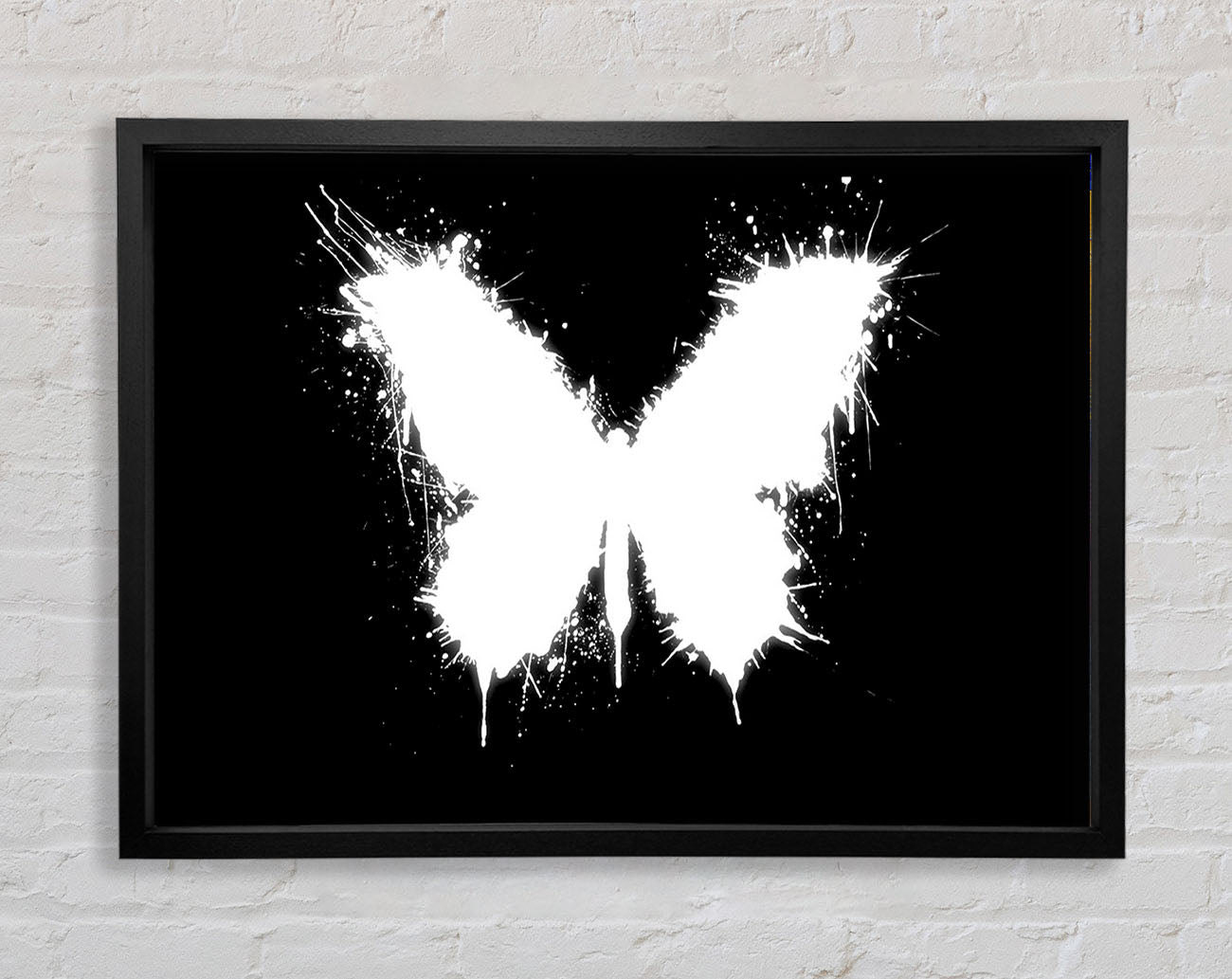 Black And White Butterfly Framed Wall Art
