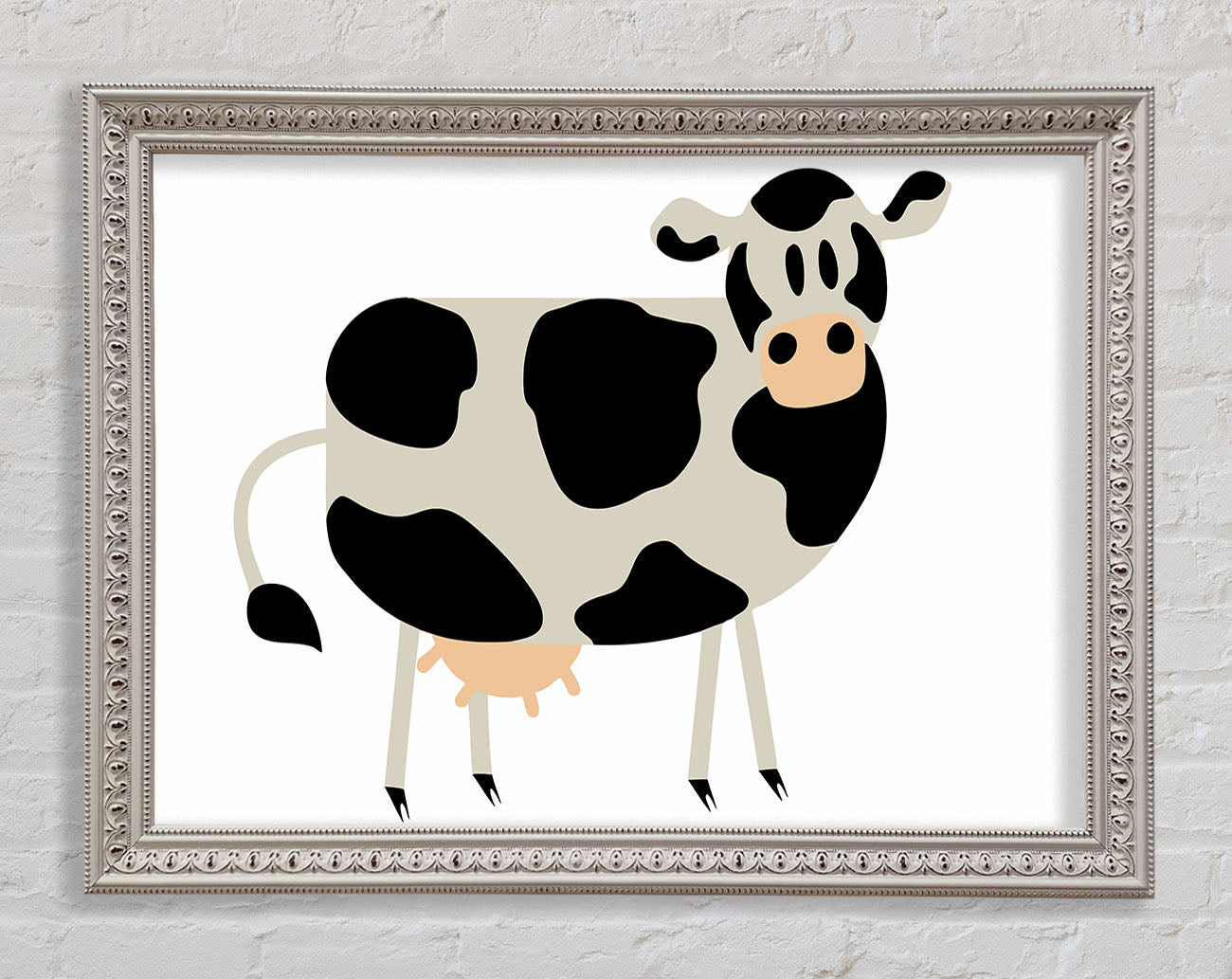 Cow Stare Framed Wall Art