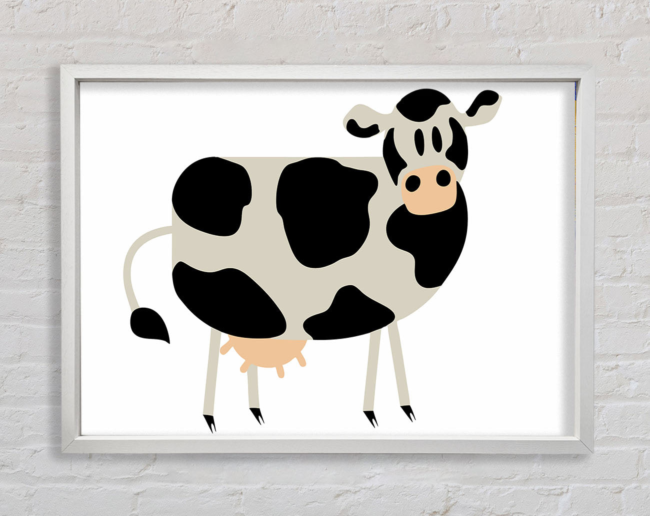 Cow Stare Framed Wall Art