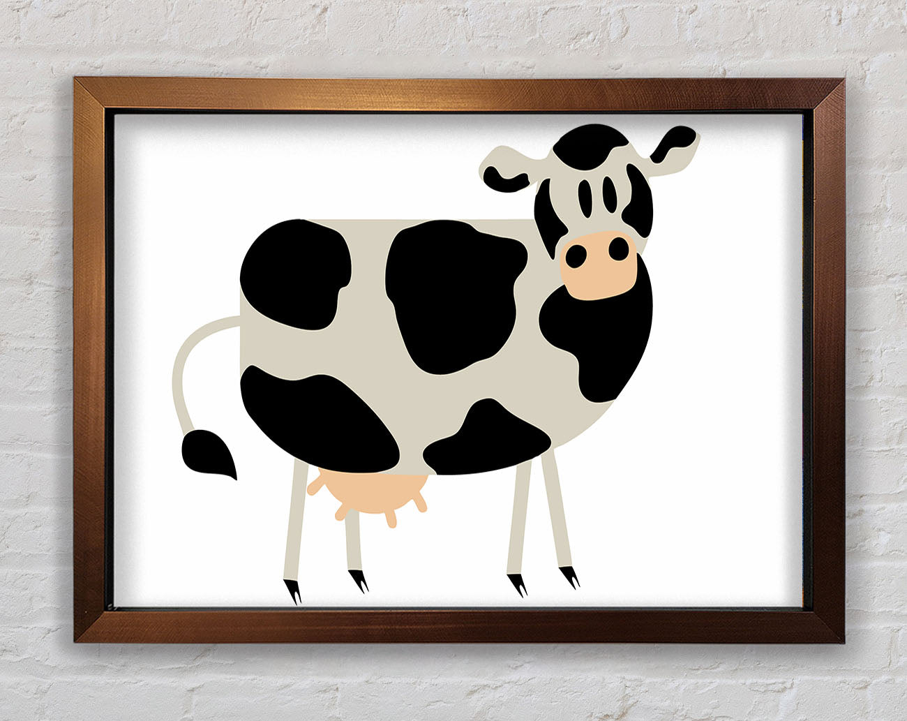 Cow Stare Framed Wall Art