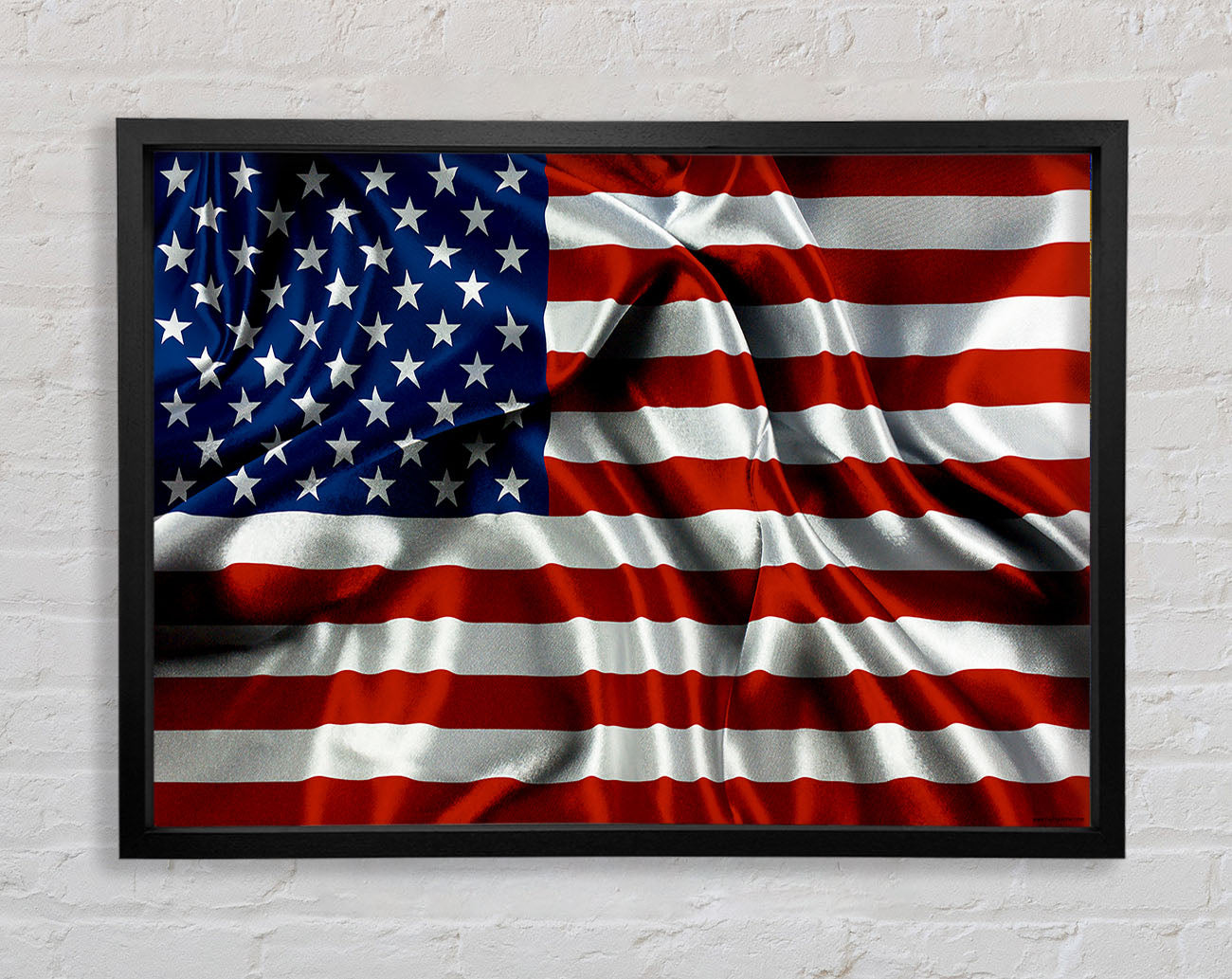 American Usa Flag Framed Wall Art