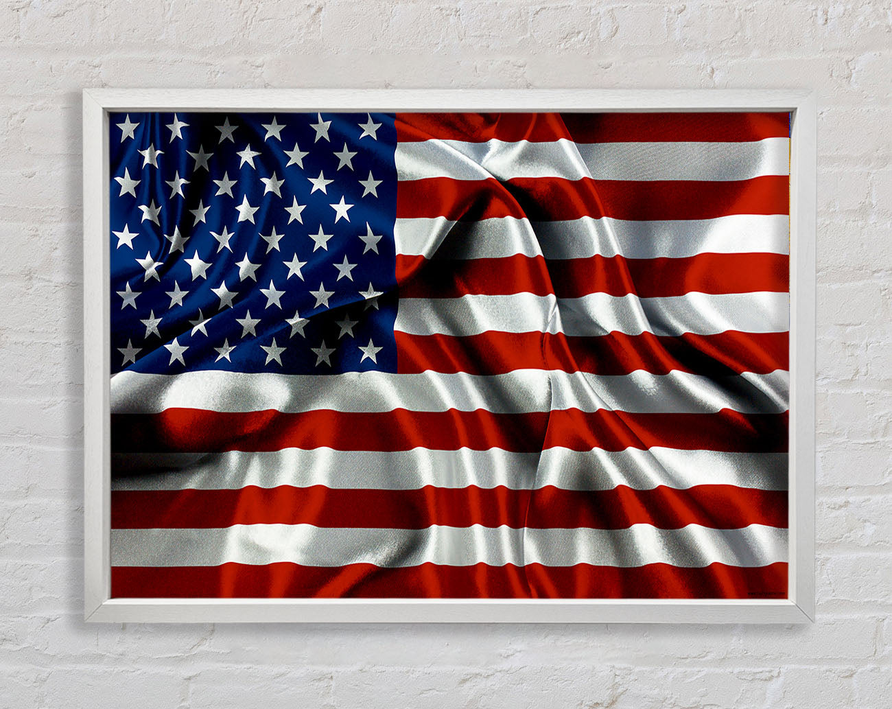 American Usa Flag Framed Wall Art