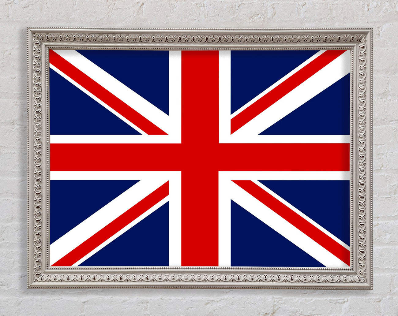 British Straight Flag Framed Wall Art