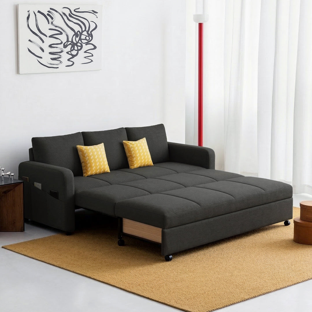 Gabriel Two Seater Sofa Bed, Linen