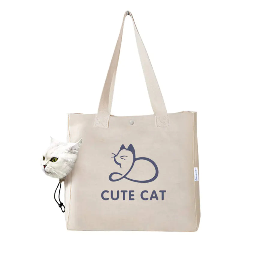 Portable Canvas Pet Tote