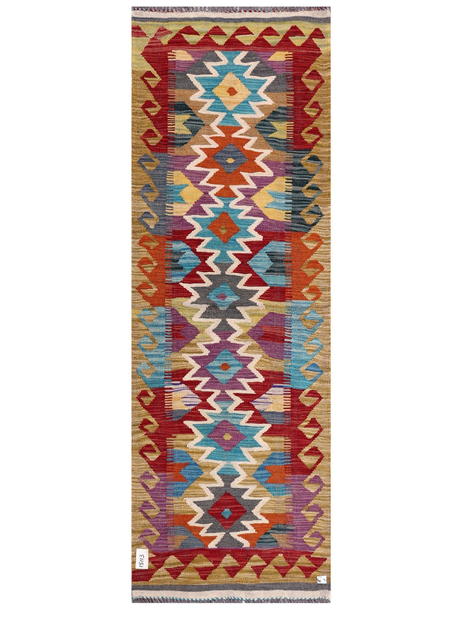Maimana Kilim - 201 x 69 cm