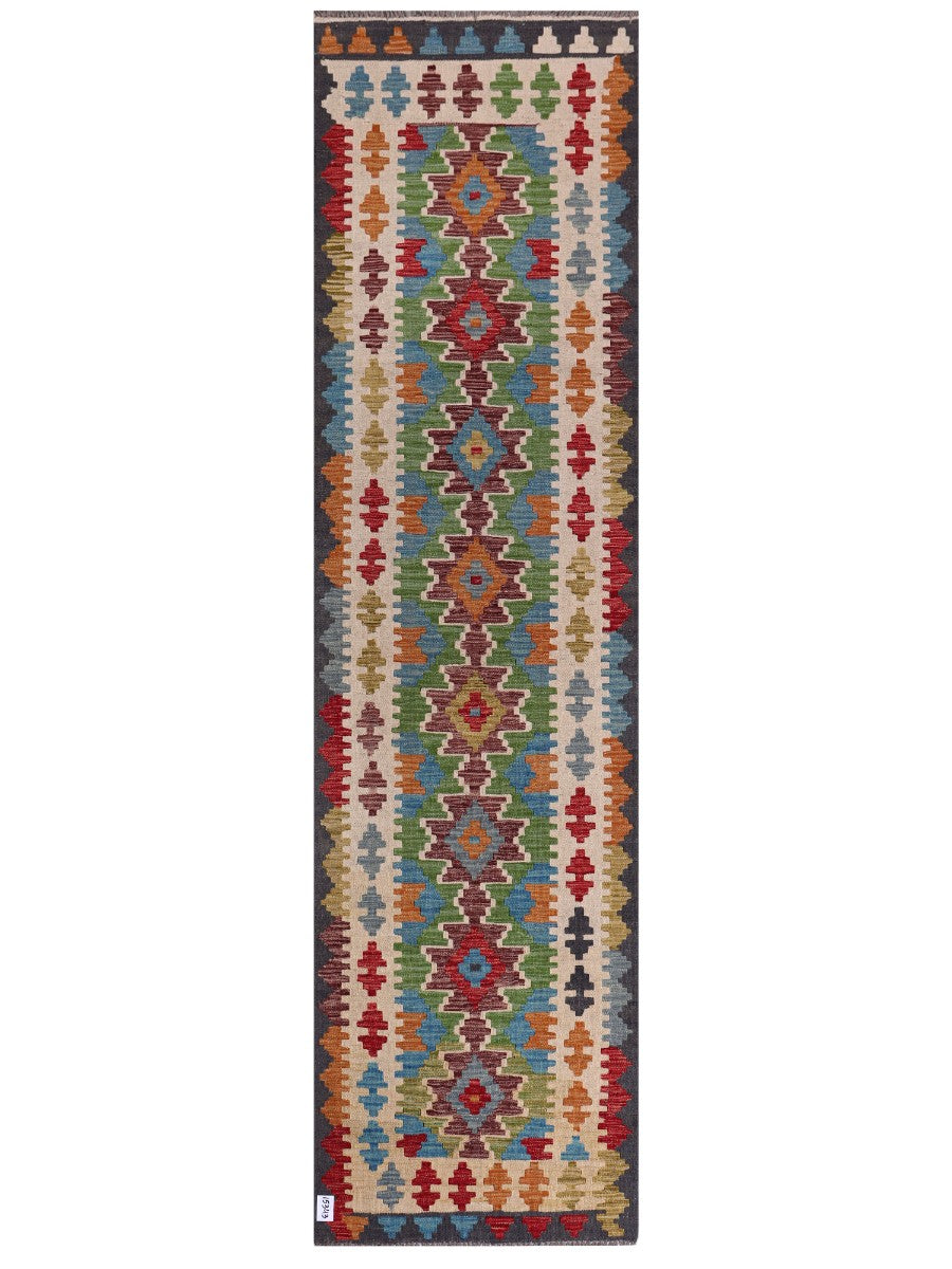 Maimana Kilim Runner - 299 x 80 cm