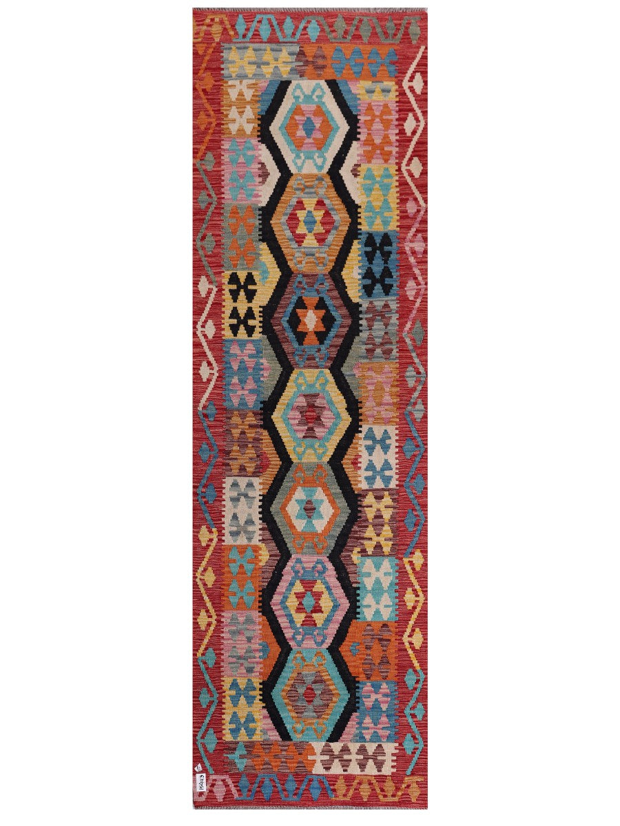 Maimana Kilim Runner - 295 x 88 cm