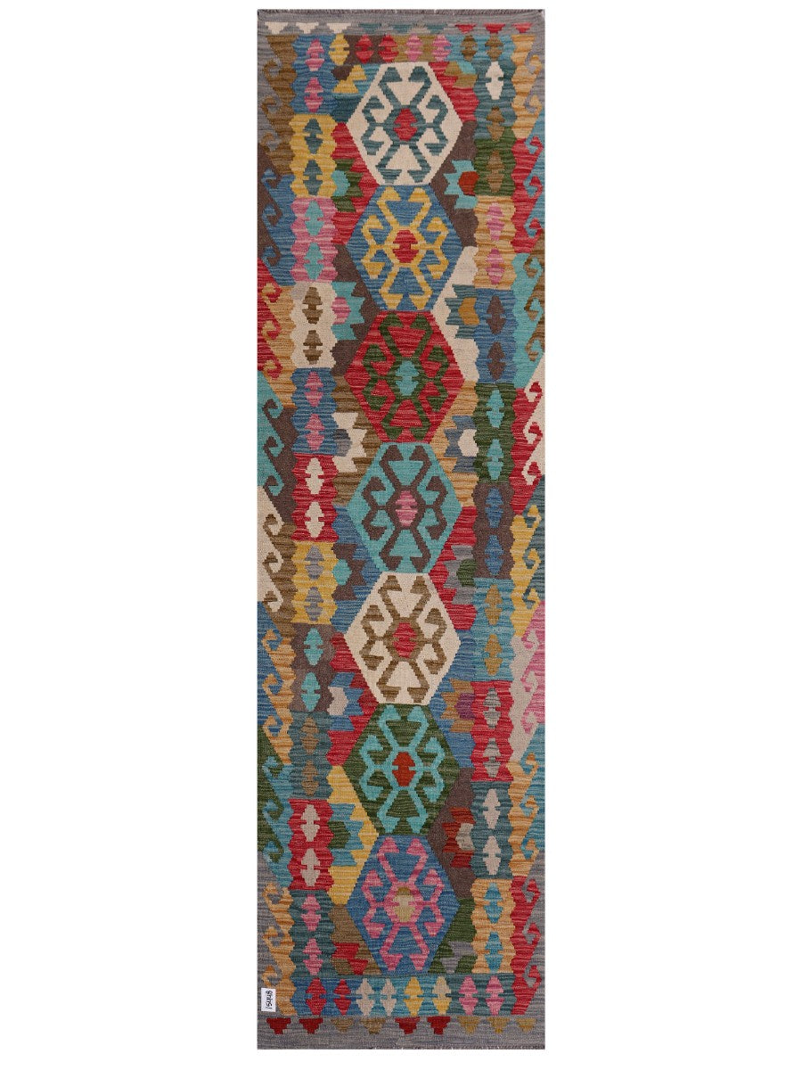 Maimana Kilim Runner - 298 x 84 cm
