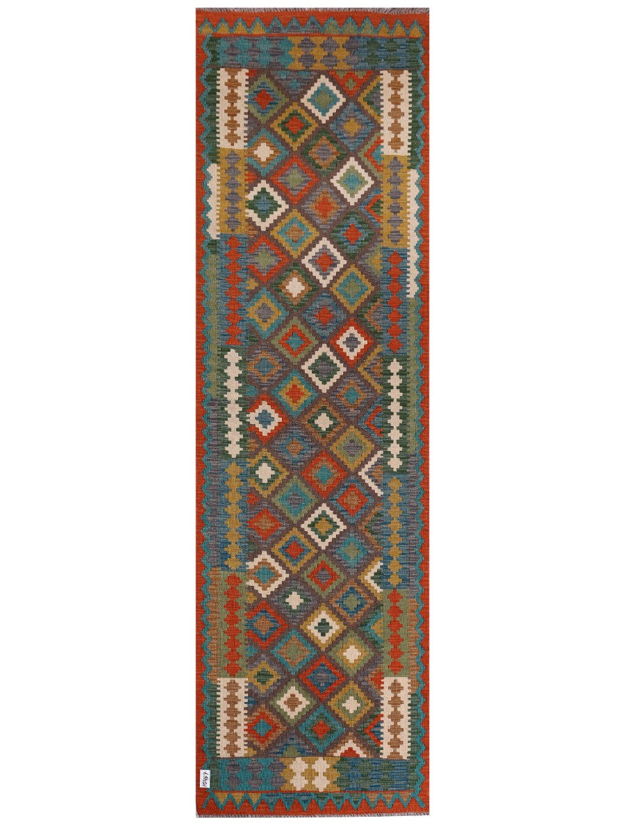 Maimana Kilim Runner - 296 x 87 cm