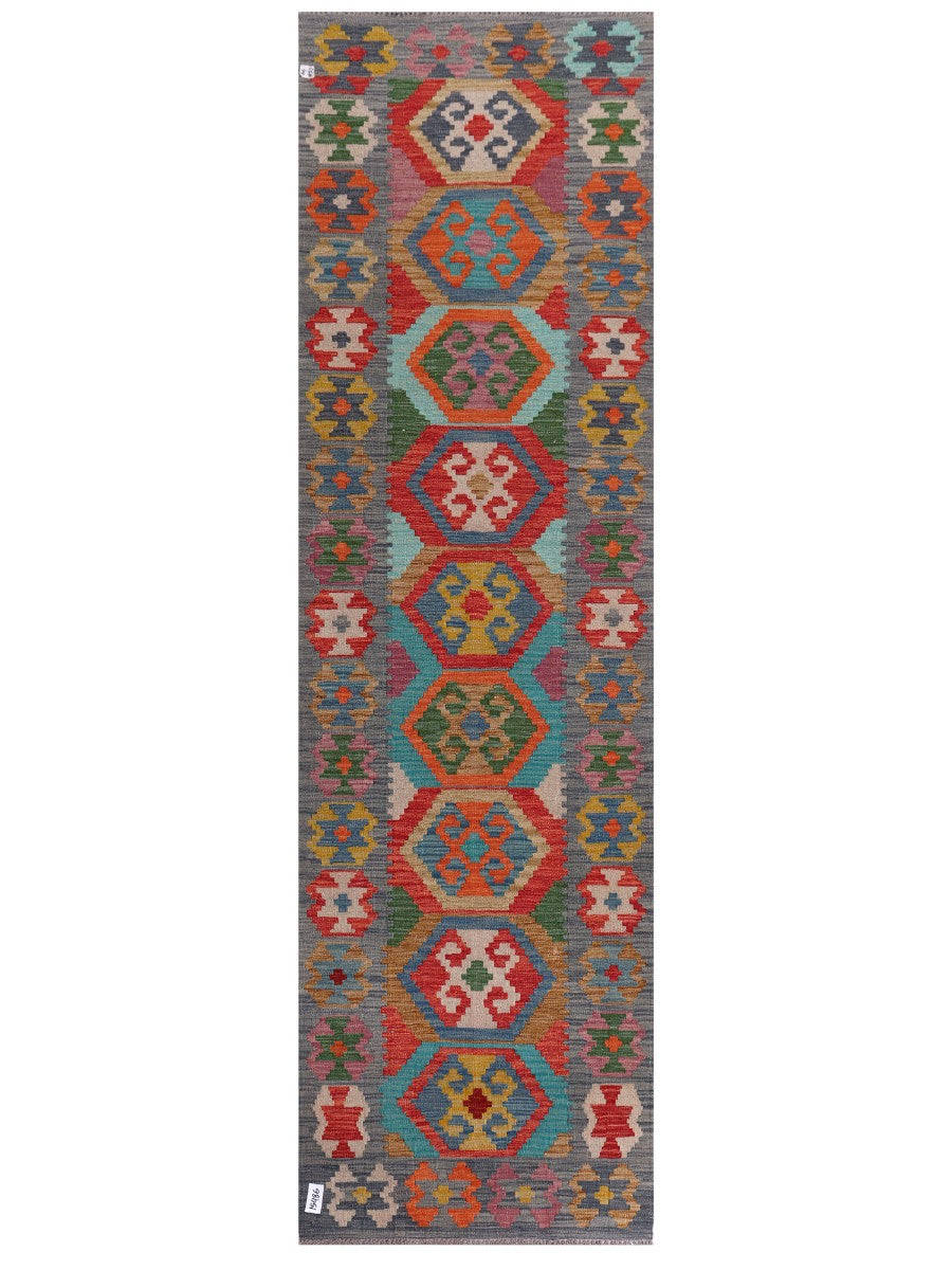 Maimana Kilim Runner - 300 x 88 cm